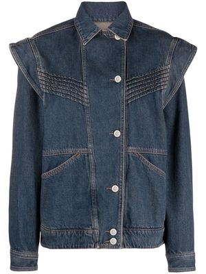 ISABEL MARANT Harmon detachable-sleeves denim jacket - Blue