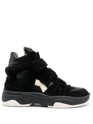 Isabel Marant high-top touch-strap sneakers - Black