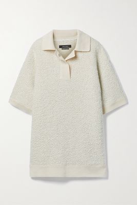 Isabel Marant - Imelda Oversized Bouclé Polo Shirt - Cream
