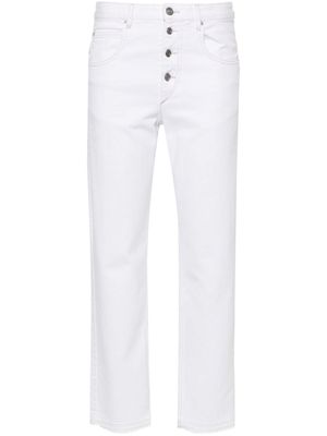 ISABEL MARANT Jemina slim-fit cropped jeans - White