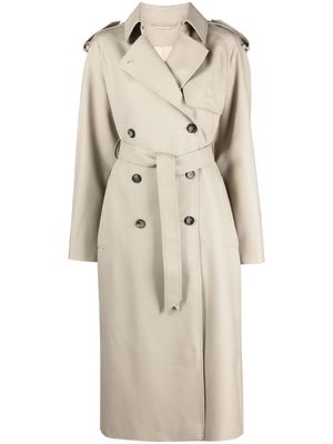 ISABEL MARANT Jepson belted trench coat - Neutrals