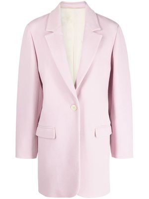 ISABEL MARANT Jilinka single-breasted coat - Pink