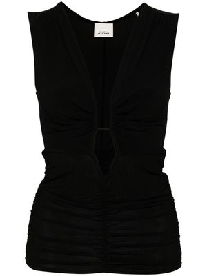 ISABEL MARANT Jillya cut-out sleeveless top - Black