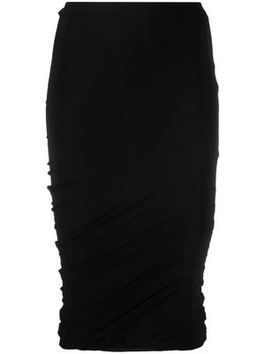 Isabel Marant Juno ruched pencil skirt - Black