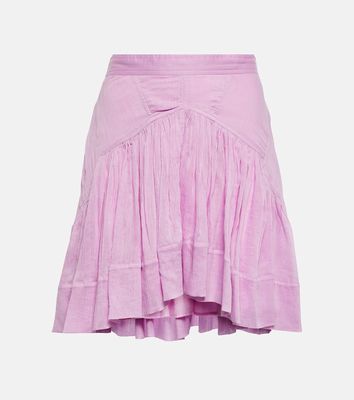 Isabel Marant Kadavu cotton and silk miniskirt