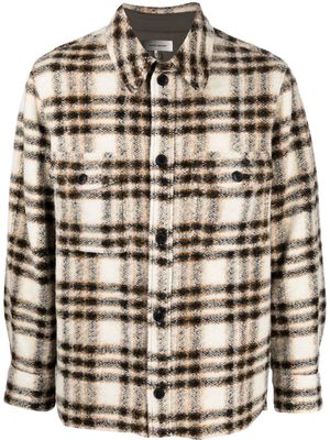 Isabel Marant Kevront check-pattern shirt jacket - Neutrals