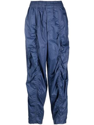 Isabel Marant Kimbra ruched cotton track pants - Blue