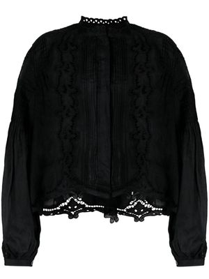 ISABEL MARANT Kubra broderie anglaise blouse - Black