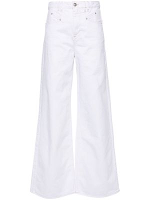 ISABEL MARANT Lemony high-rise wide-leg jeans - White