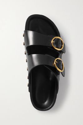 Isabel Marant - Lennyo Studded Leather Slides - Black