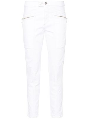 ISABEL MARANT logo-patch skinny jeans - White