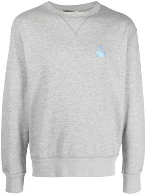 Isabel Marant logo-patch sweatshirt - Grey