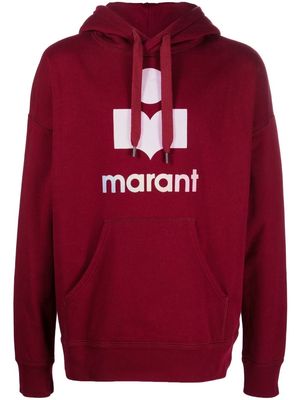 Isabel Marant logo-print hoodie - Red