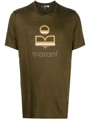 Isabel Marant logo-print short-sleeve T-shirt - Green