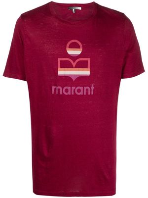 Isabel Marant logo-print short-sleeve T-shirt - Pink