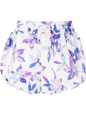 Isabel Marant Lysmee floral-print shorts - White