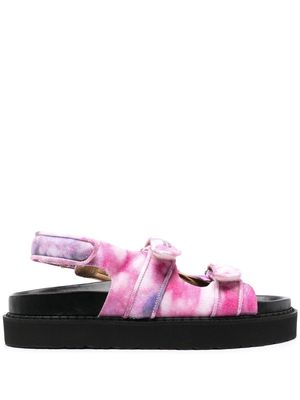 Isabel Marant Madee tie-dye slingback sandals - Pink