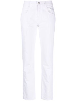 Isabel Marant mid-rise straight-leg jeans - White