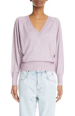 Isabel Marant Milane V-Neck Sweater in Lilac