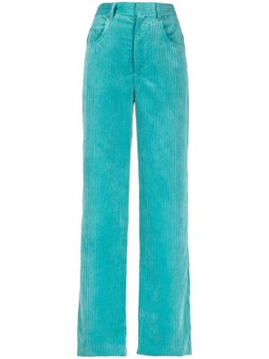 Isabel Marant Milorsy corduroy velvet trousers - Blue