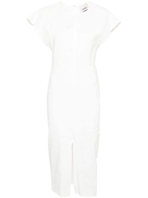 ISABEL MARANT Mirna hemp-blend midi dress - White
