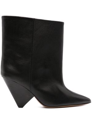 ISABEL MARANT Miyako 90mm leather boots - Black