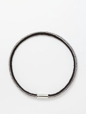 Isabel Marant - Mrs City Light Crystal And Leather Choker - Womens - Crystal