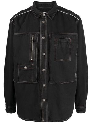 ISABEL MARANT multiple-pockets shirt jacket - Black