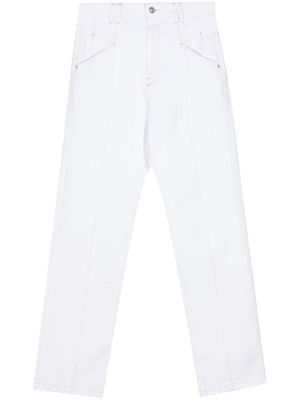 ISABEL MARANT Nadege high-rise boyfriend jeans - White