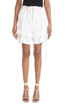 Isabel Marant Nala Cargo Shorts in White