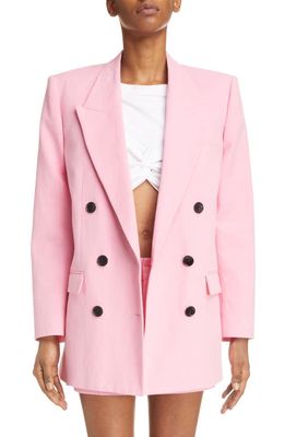 Isabel Marant Nevim Double Breasted Blazer in Pink