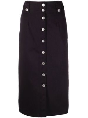 Isabel Marant Nilehora straight skirt - BLACK