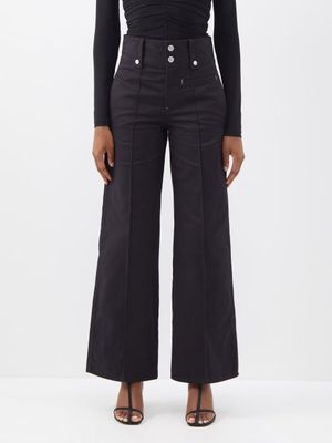 Isabel Marant - Nilemony Cotton Trousers - Womens - Black