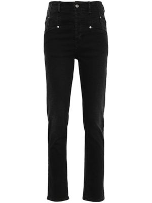 ISABEL MARANT Niliane high-rise skinny jeans - Black