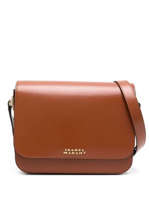ISABEL MARANT Nizza leather crossbody bag - Brown