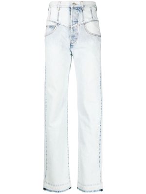 ISABEL MARANT Noemie high-rise straight-leg jeans - Blue