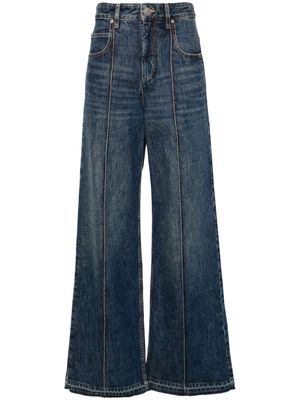 ISABEL MARANT Noldy high-rise straight-leg jeans - Blue