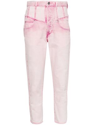 ISABEL MARANT Oliviani high-rise cropped jeans - Pink
