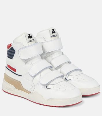Isabel Marant Oney leather high-top sneakers