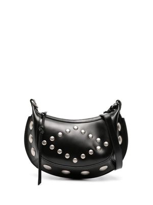 ISABEL MARANT Oskan moon studded leather crossbody bag - Black