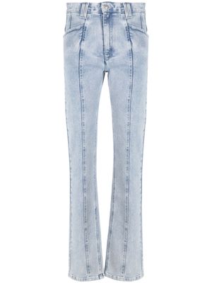 ISABEL MARANT panelled mid-rise bootcut jeans - Blue