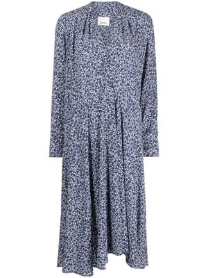 ISABEL MARANT Patel floral-print silk dress - Blue
