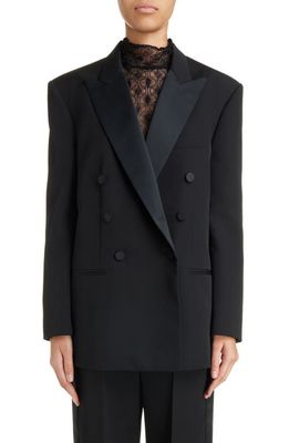 Isabel Marant Peagan Wool Tuxedo Jacket in Black