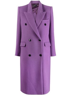 Isabel Marant peak-lapels double-breasted coat - Purple