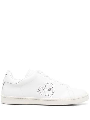 ISABEL MARANT perforated leather low-top sneakers - White
