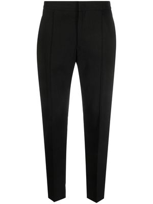 ISABEL MARANT pleat-detail cropped trousers - Black