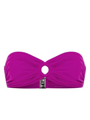 ISABEL MARANT Prades ring-bound bikini top - Purple