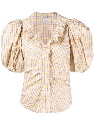 Isabel Marant puff-sleeve blouse - Yellow