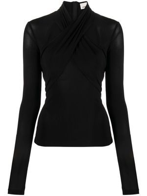 ISABEL MARANT Resly cut-out jersey top - Black