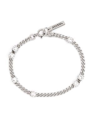 ISABEL MARANT rhinestone-embellished chain bracelet - Silver